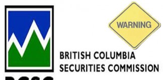 British Columbia Securities Commission (BCSC) warning