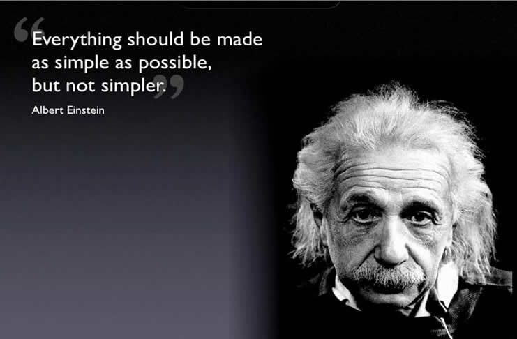 einstein simpler quotation