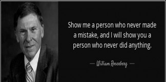 william rosenberg mistakes inspirational quote
